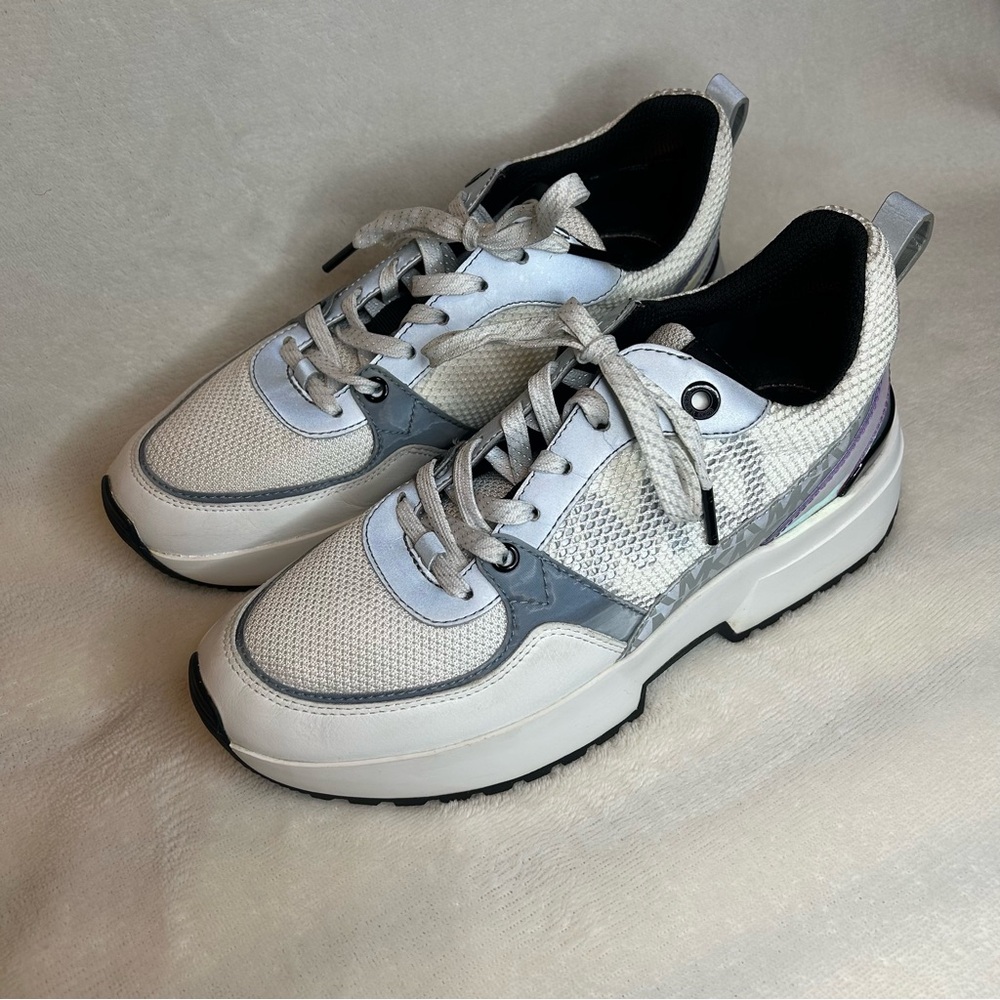 Michael Kors Ballard Women’s Training Shoes Sneakers in Optic White Size 8 - Picture 3 of 13